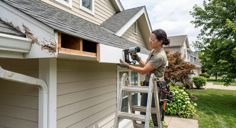 Garage Fascia Repair in Overland Park, KS