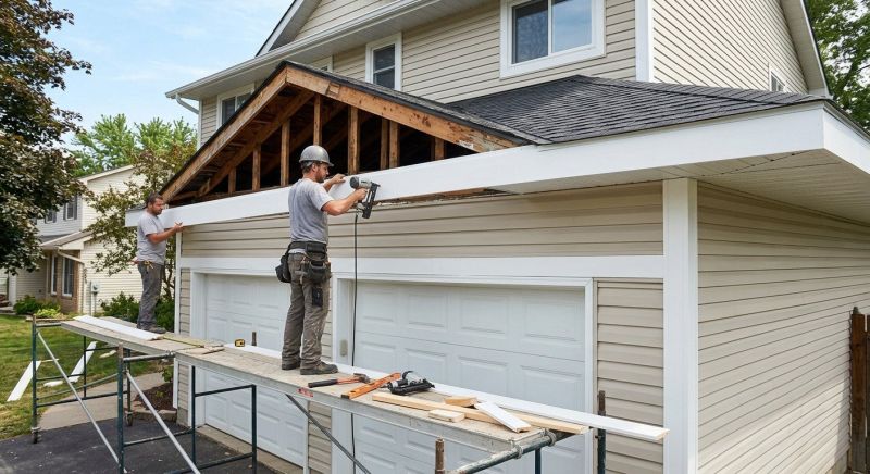 Garage Fascia Replacement in Kansas City, KS