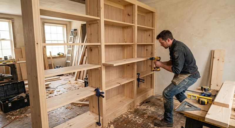 Bookcase Construction in Raleigh, NC