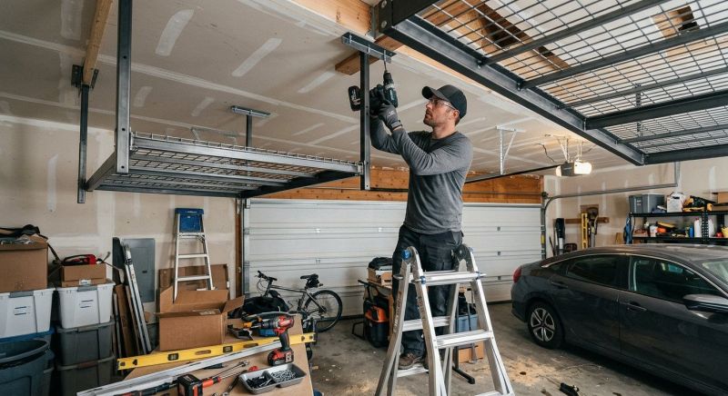 Ceiling Rack Installation in Raleigh, NC
