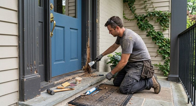 Exterior Door Trim Repair in Kansas City, KS
