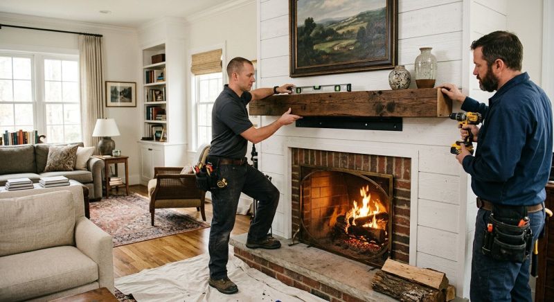 Fireplace Mantel Installation in Kansas City, KS