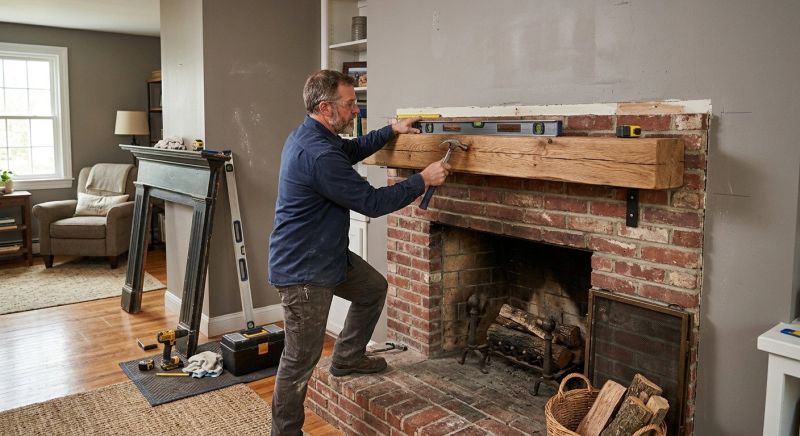 Fireplace Mantel Installation in Wilmington, NC
