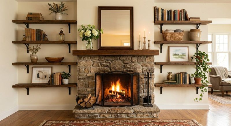 Fireplace Shelves Installation in Charlotte, NC