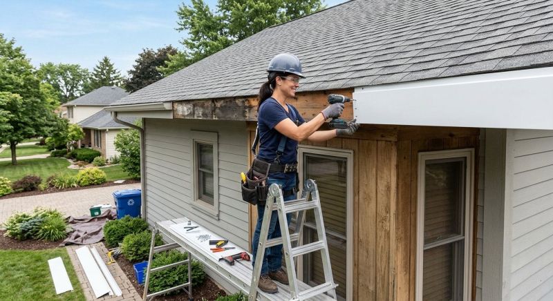 Garage Fascia Replacement in Olathe, KS