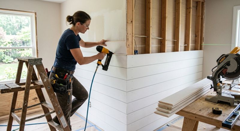Shiplap Installation in Wilmington, NC